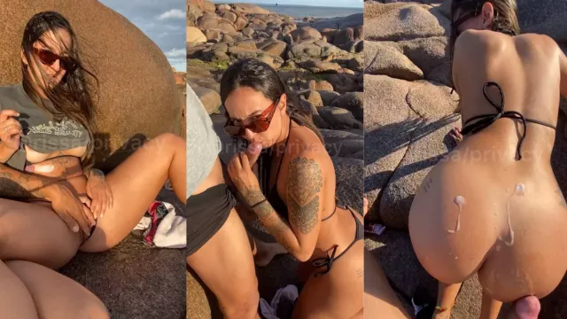Rissa Vip novinha fodendo gostoso na praia